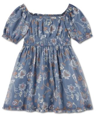 Toddler Girls' 2T-5T Babydoll Mini Short-Sleeve Dress