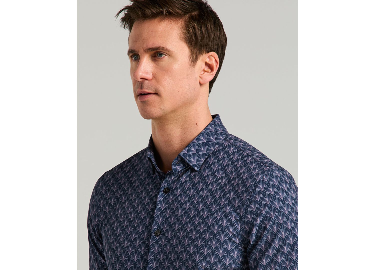 Men's Ombre Diamond Print Shirt