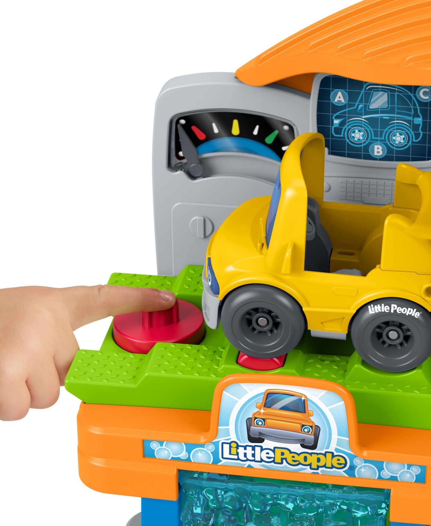 Детский игровой набор Fisher Price Little People Fillin' Fun Service Station Folding-Ramp Playset, Ages 1+ — фото 3