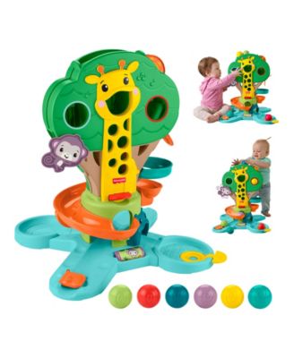 Baby to Toddler Sit-To-Stand Jungle Tree Musical 6-Ball Drop Activity Center