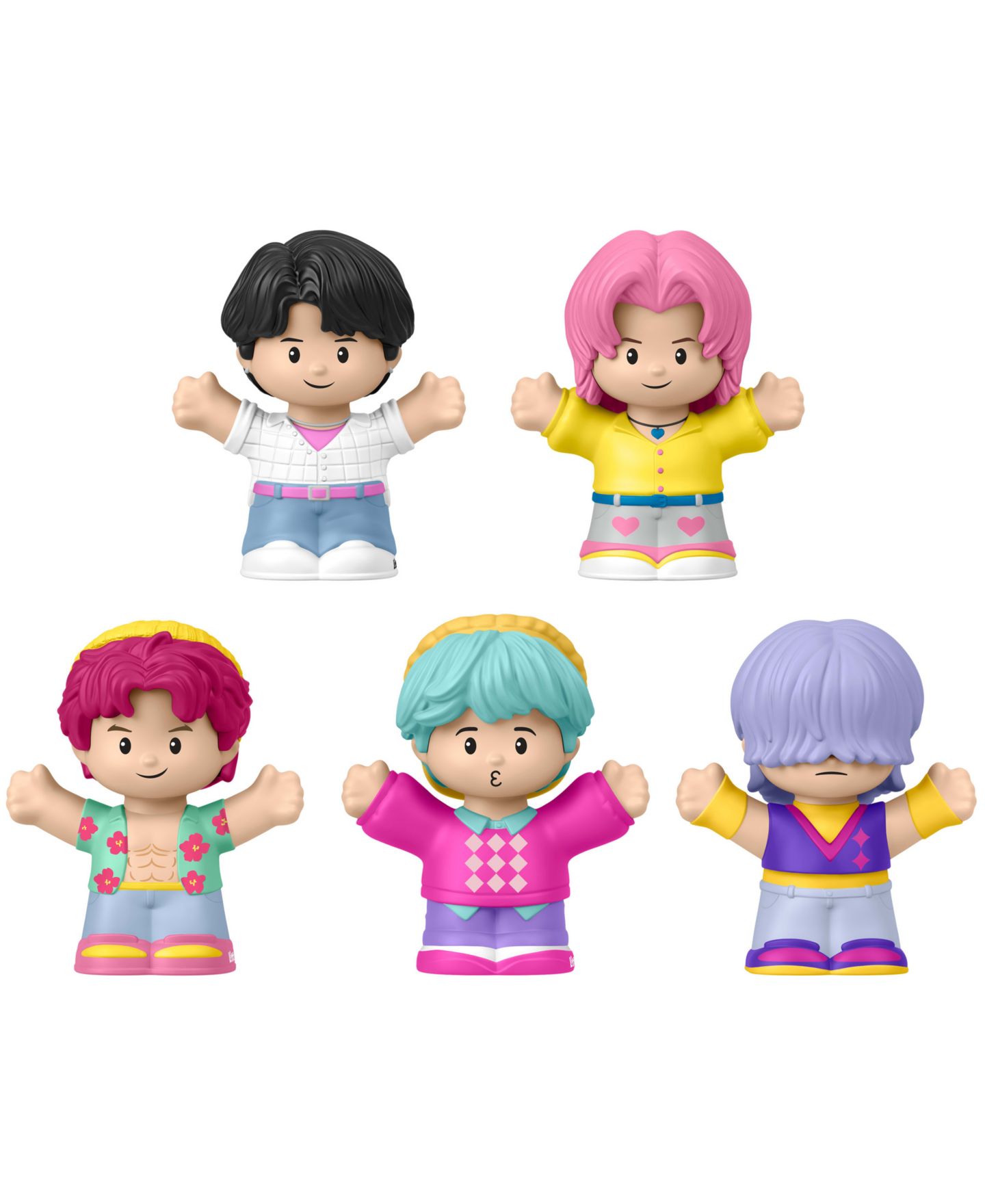 Детские фигурки Little People KPop Demon Hunters: Saja Boys Special Edition Netflix 5-Piece Action Figure Set — фото 2
