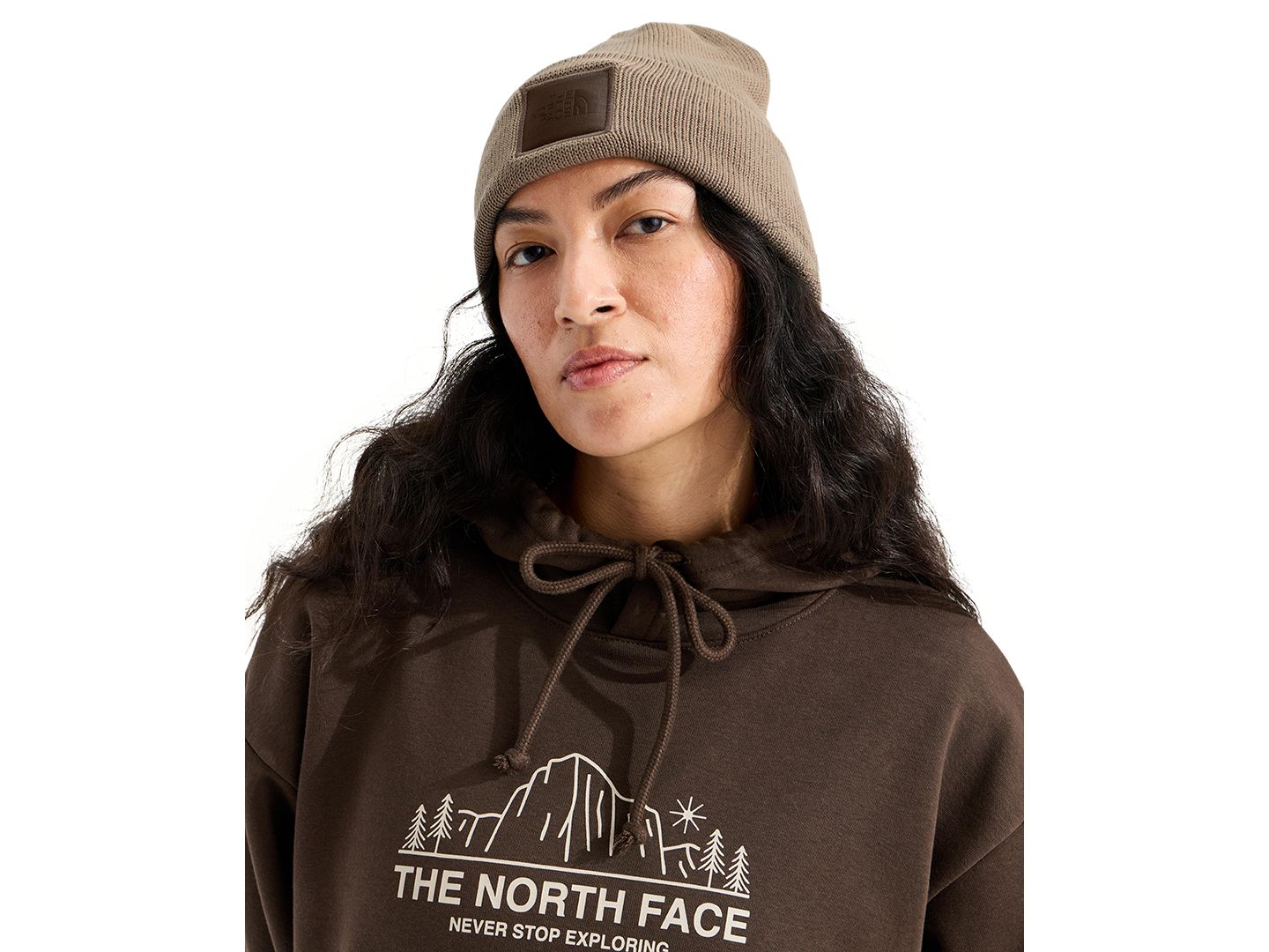 Женская шапка The North Face Dock Worker, цвет: Гранатовый — фото 2