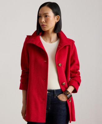 Women's Icon Hooded A-Line Coat, Created for Macy's