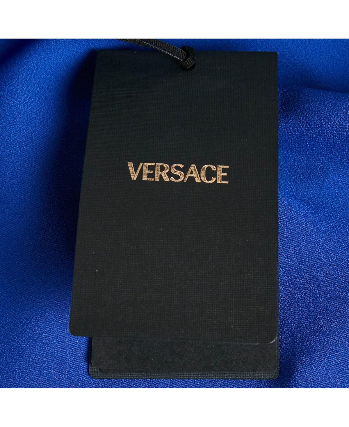 Pre-Owned Versace Women's Barocco Lace Satin Silk Cowl Neck Slip Dress