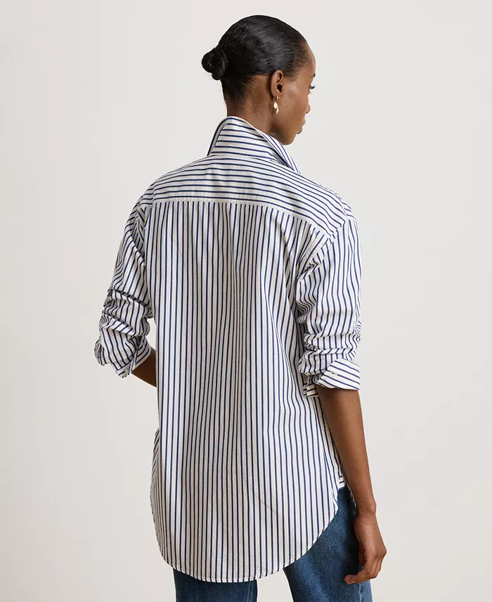 Women's Striped Collared Shirt - thumbnail 5