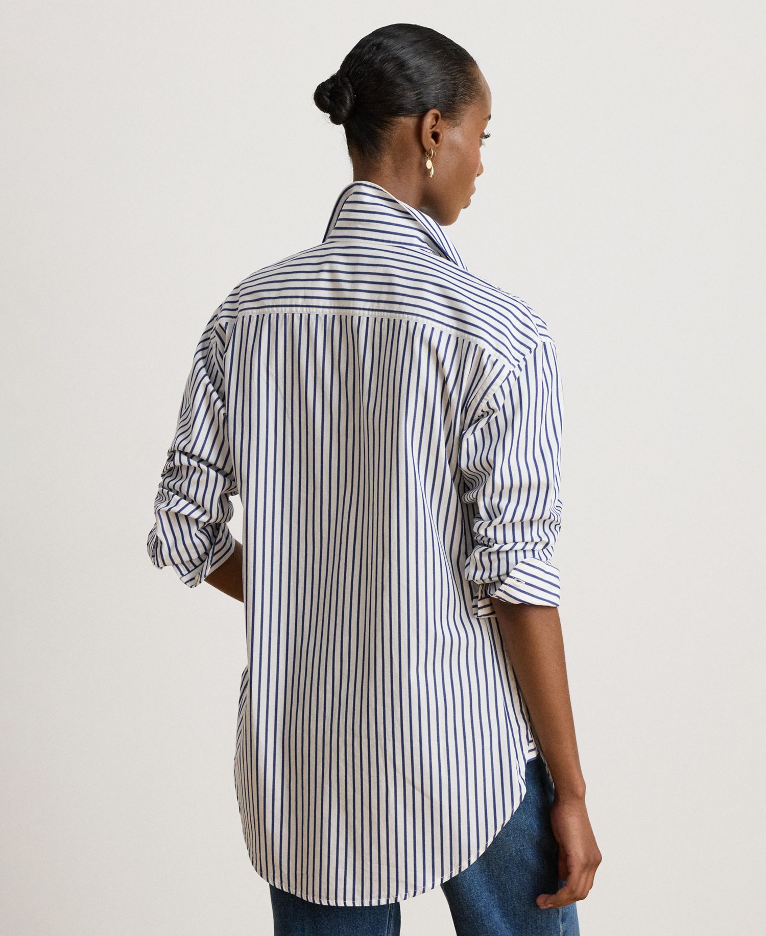 Women's Striped Collared Shirt