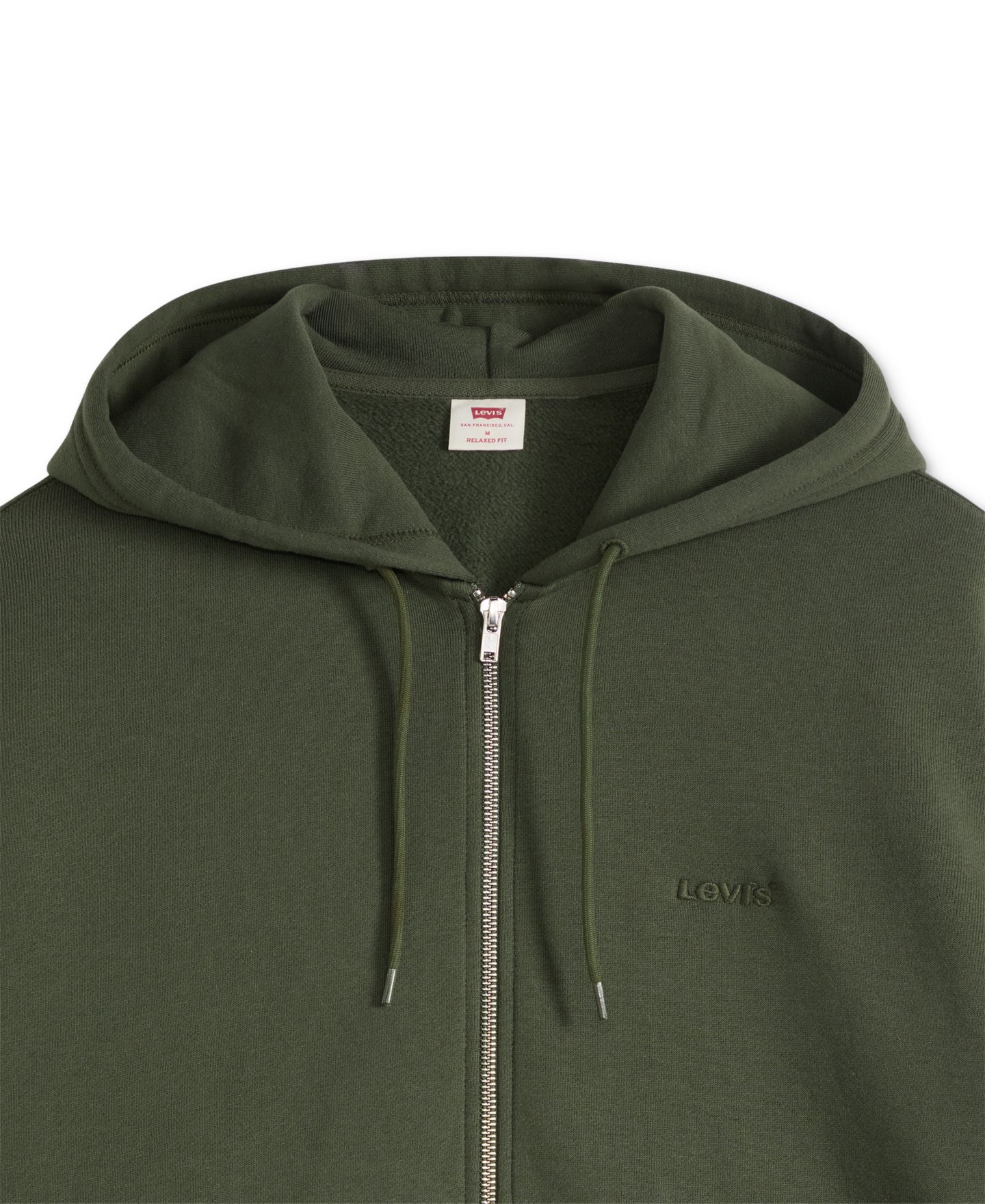 Мужское худи Levi's Fleece Relaxed-Fit Zip-Up, цвет: Deep Depths — фото 5