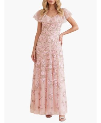 Women's Eden Rose V-Neck Ankle Gown