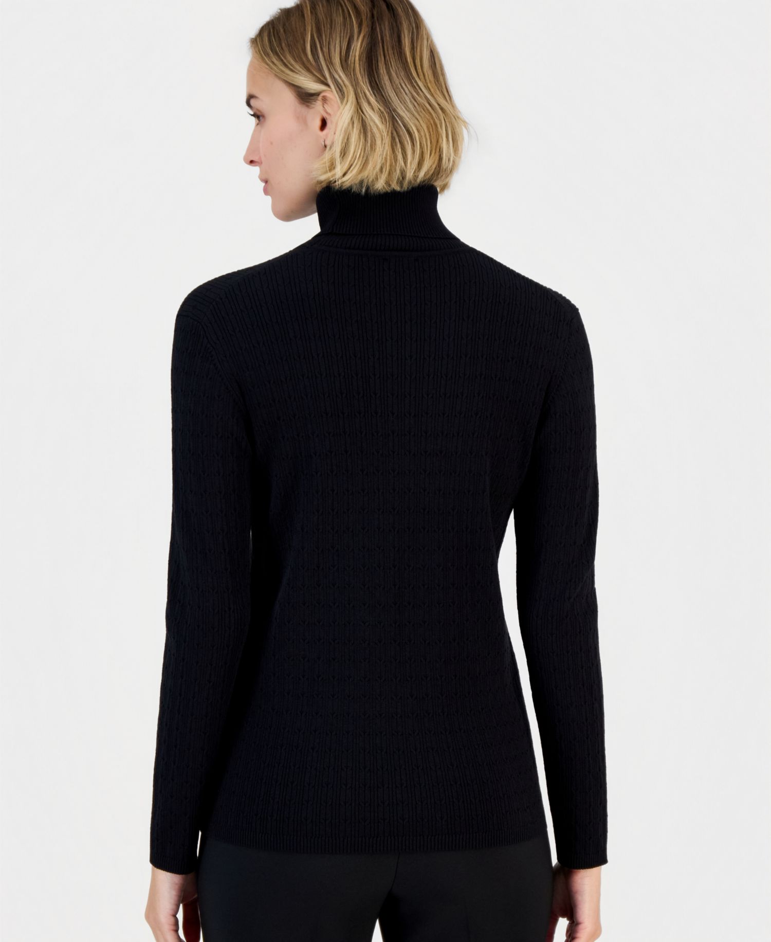 Women's Cable-Knit Turtleneck Sweater