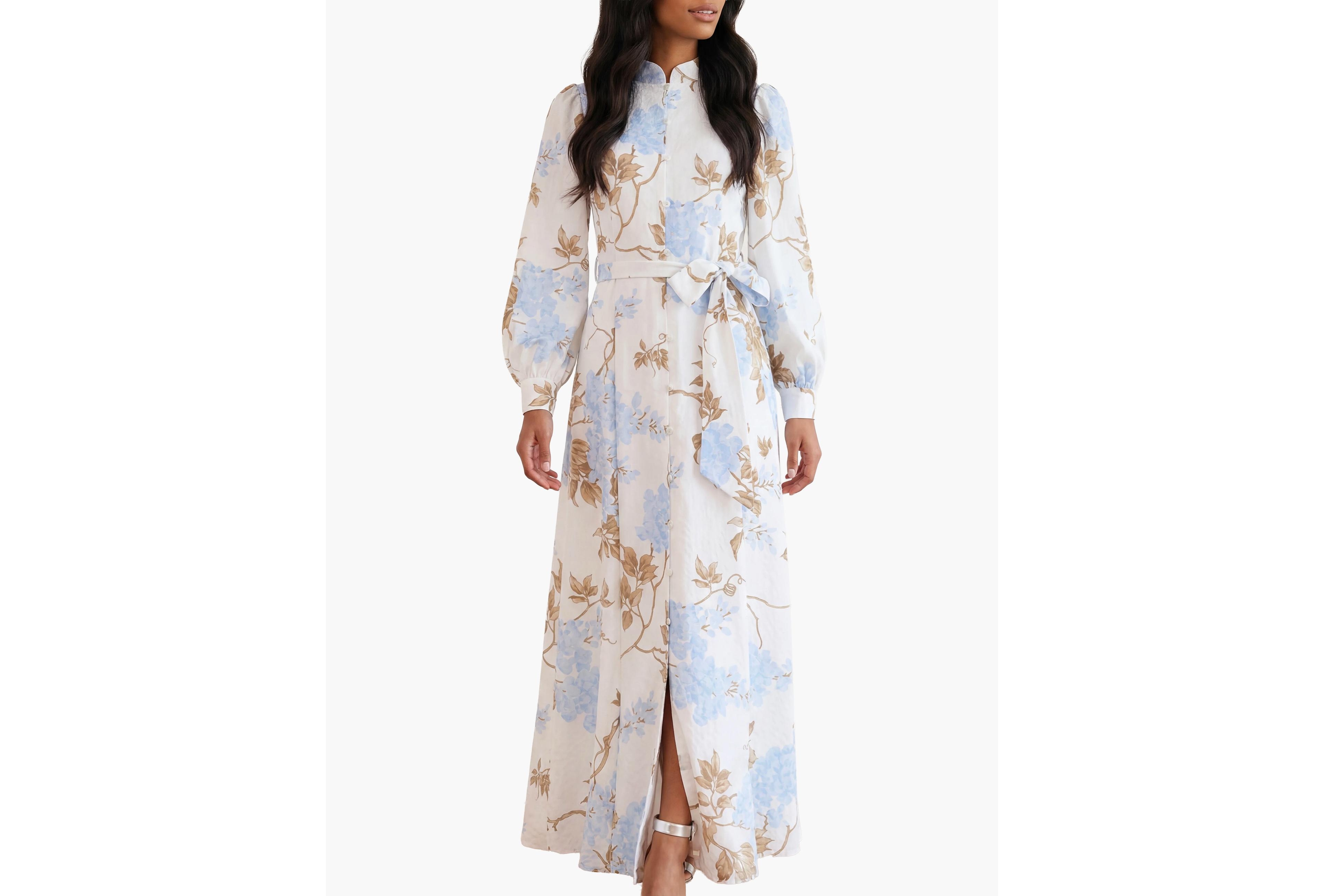 Needle & Thread Women's Wisteria Jacquard Shirt Dress
