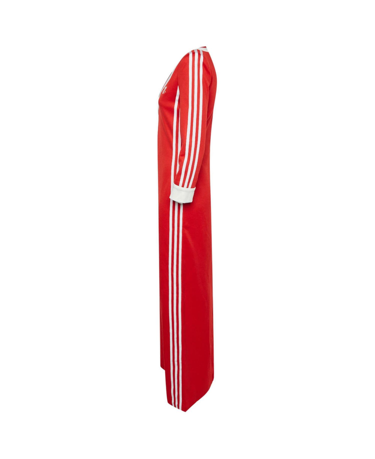 Women's Striped Jersey Slitted Maxi Dress