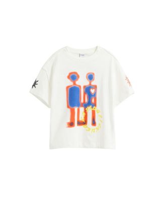 Boys's (3-14) Printed T-shirt with robots
