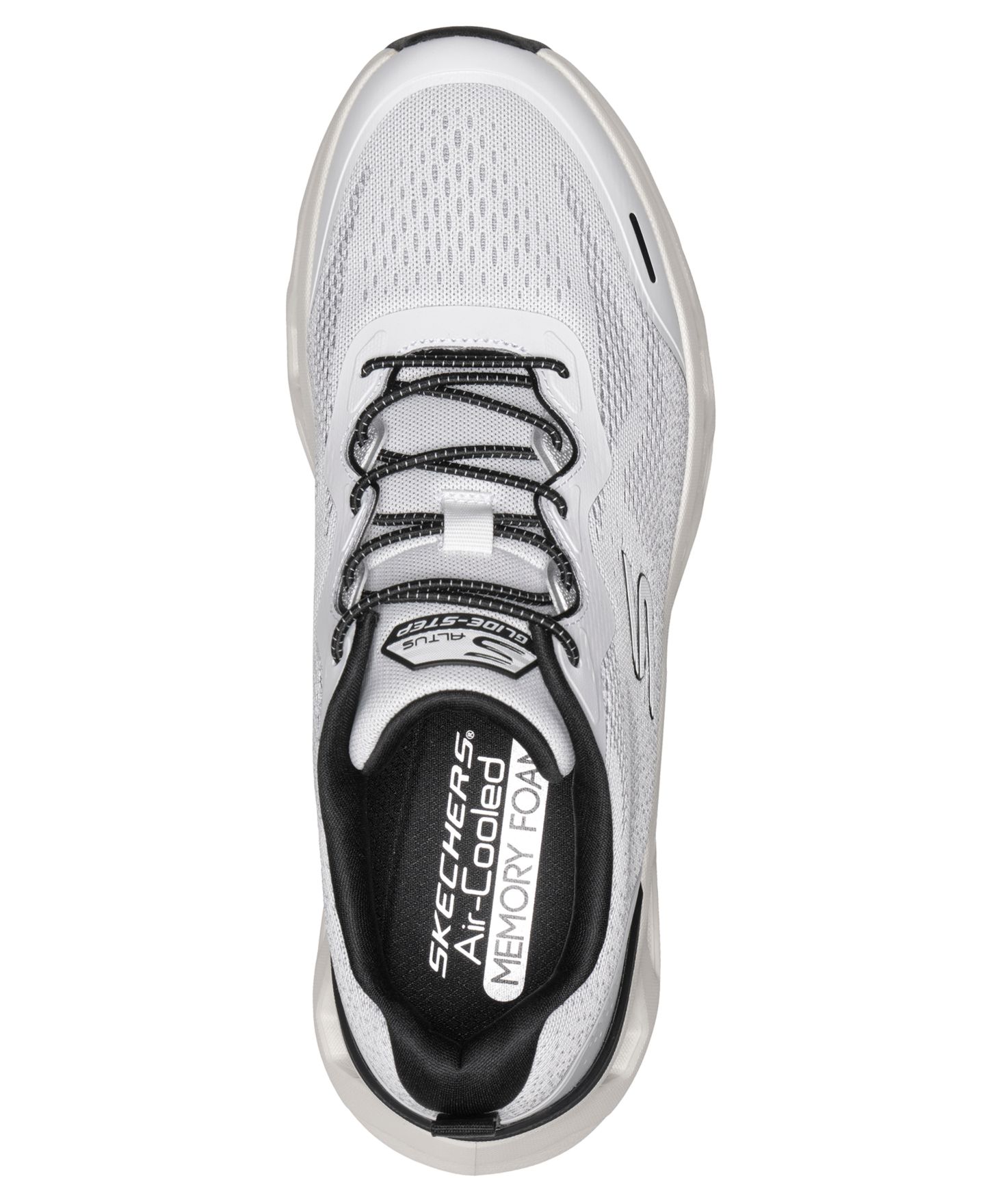 Мужские кроссовки Skechers Slip-Ins: Glide-Step Altus Running, цвет: Чёрный / Белый — фото 6