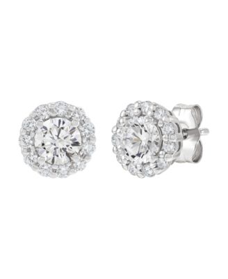 IGI Certified Lab-Grown Diamond Stud Earrings (2 ct. t.w.) in 14k White Gold