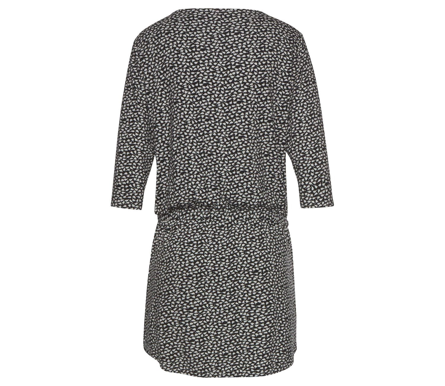 Women's Viscose Printed Zip Detail Front-Closure Short Dress