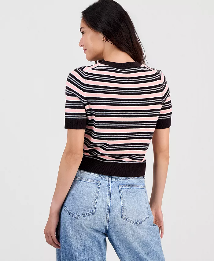 Women's Short-Sleeve Easy Crewneck Sweater Tee - thumbnail 10