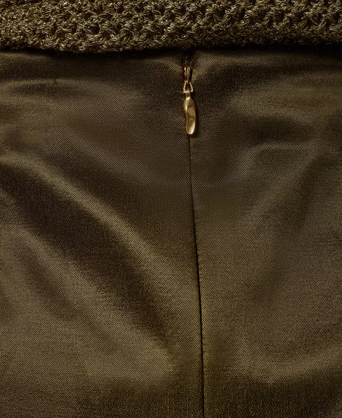 Women's Glazed Cotton Belted Skirt - thumbnail 7