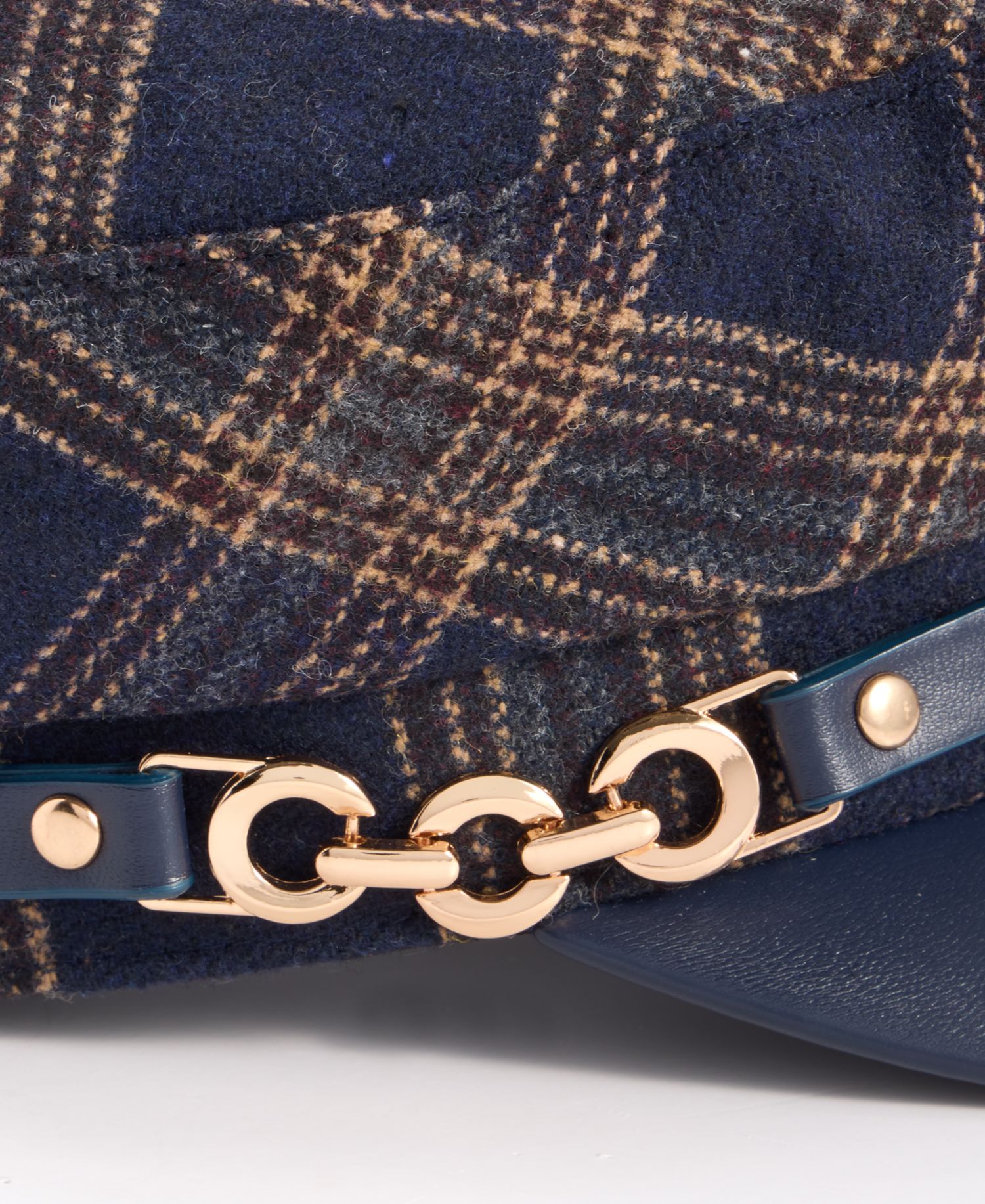 Plaid Horsebit Conductor Cap
