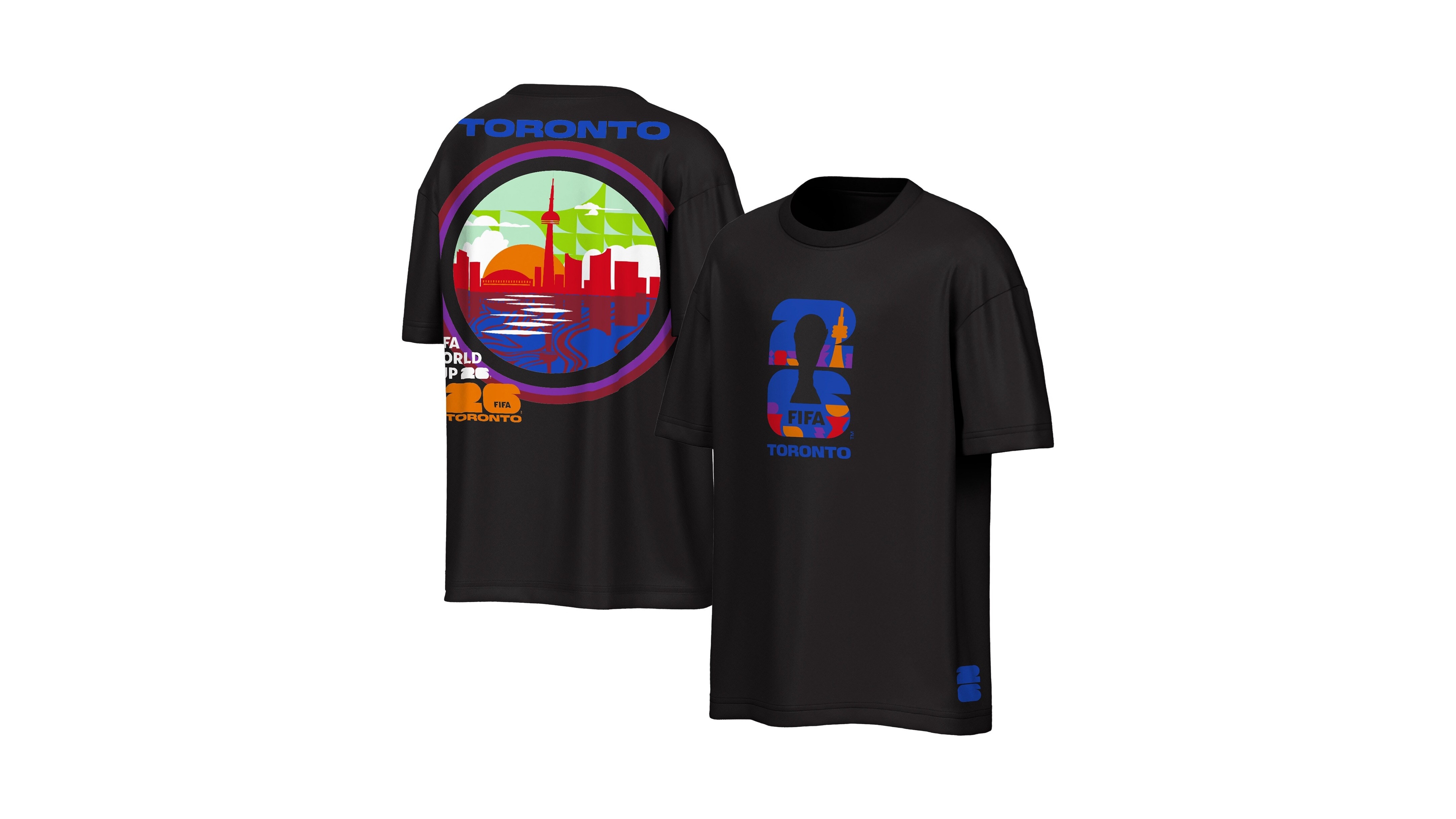 Outerstuff Men's Black Fifa World Cup 2026 Toronto City Reflections T-Shirt