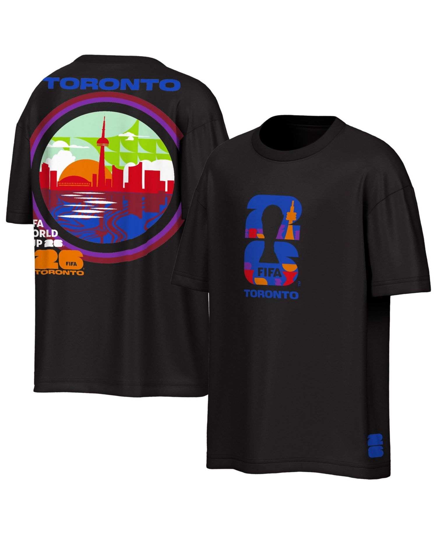 Men's Black FIFA World Cup 2026 Toronto City Reflections T-Shirt