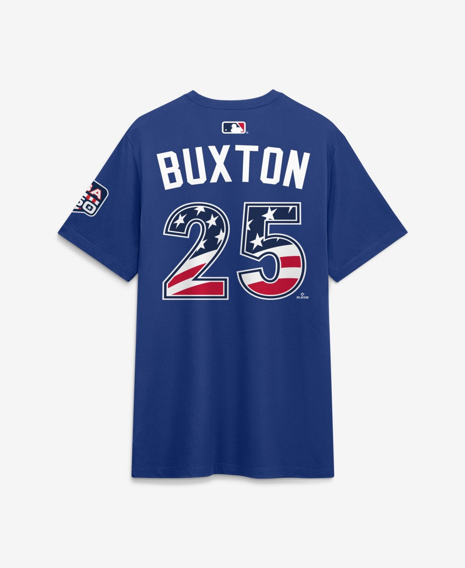 Men's 2026 All-Star Game American League Byron Buxton Rush Blue Name & Number T-Shirt