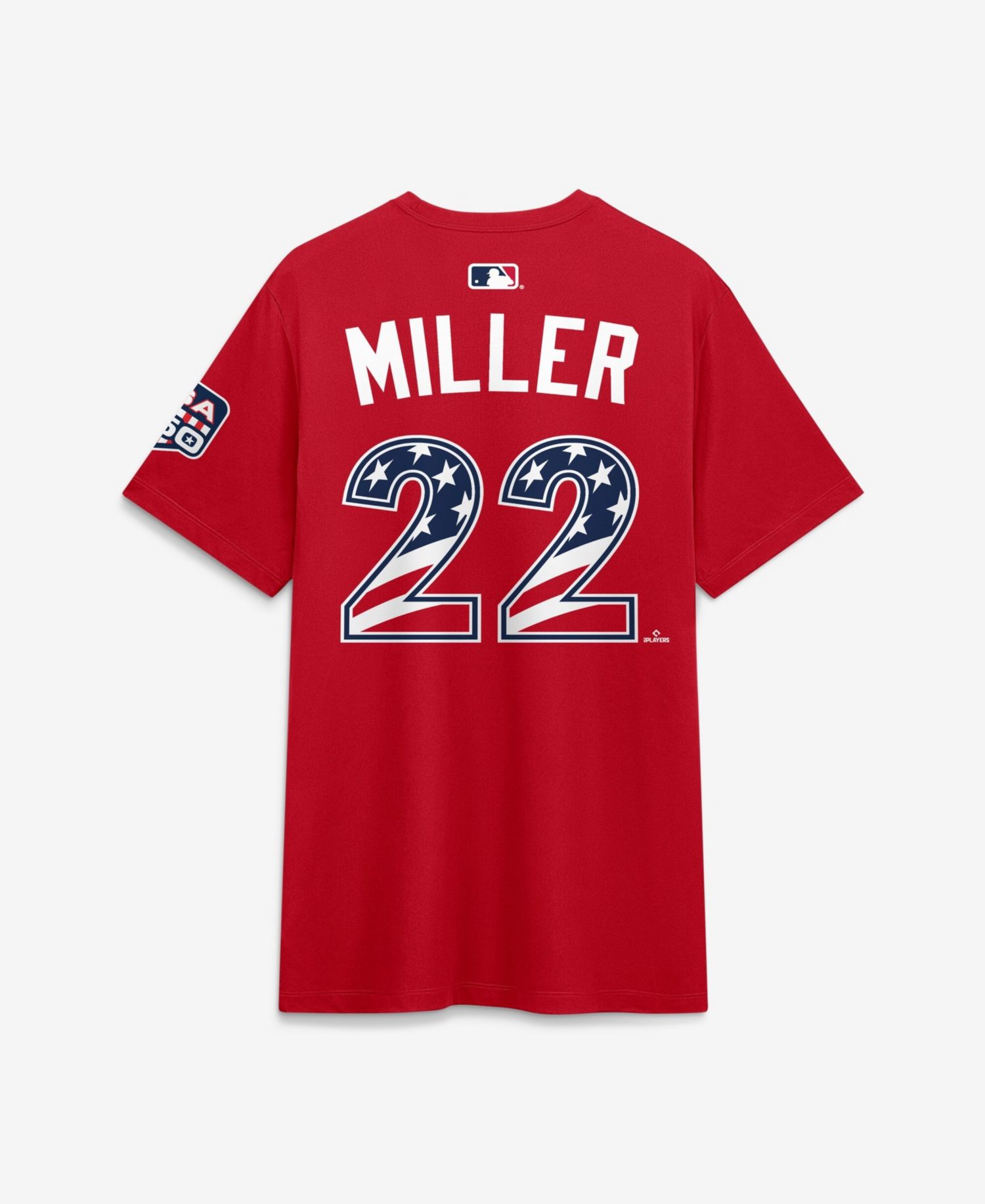 Men's 2026 All-Star Game National League Mason Miller Red Name & Number T-Shirt