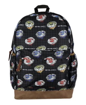 X Backpack Allover Spinner Grid Design 16 Inch Bag with Adjustable Straps