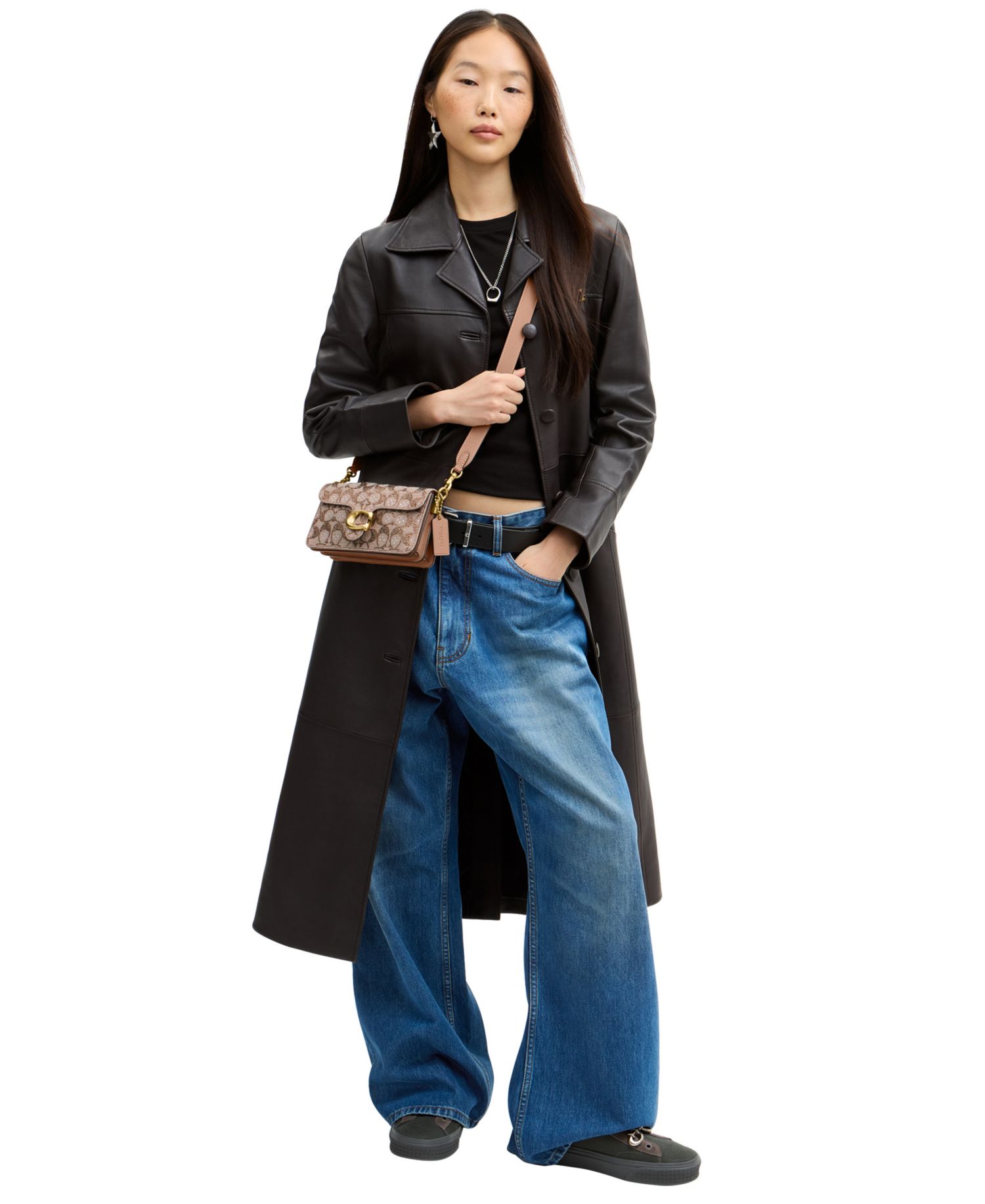 Tabby Small Crystal Signature Jacquard Shoulder Bag 20