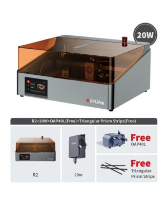 Ortur R2 Enclosed 20W Laser Engraver,Smart Camera Positioning,WiFi APP Control for Wood,Metal