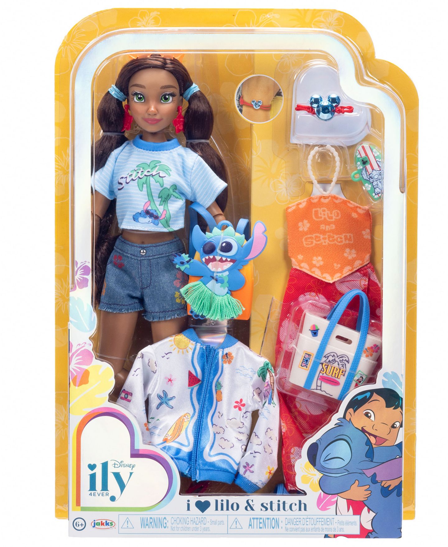 Детская кукла Disney ILY 4ever Lilo & Stitch-Inspired 9" Fashion Doll with Mix-and-Match Outfits — фото 4
