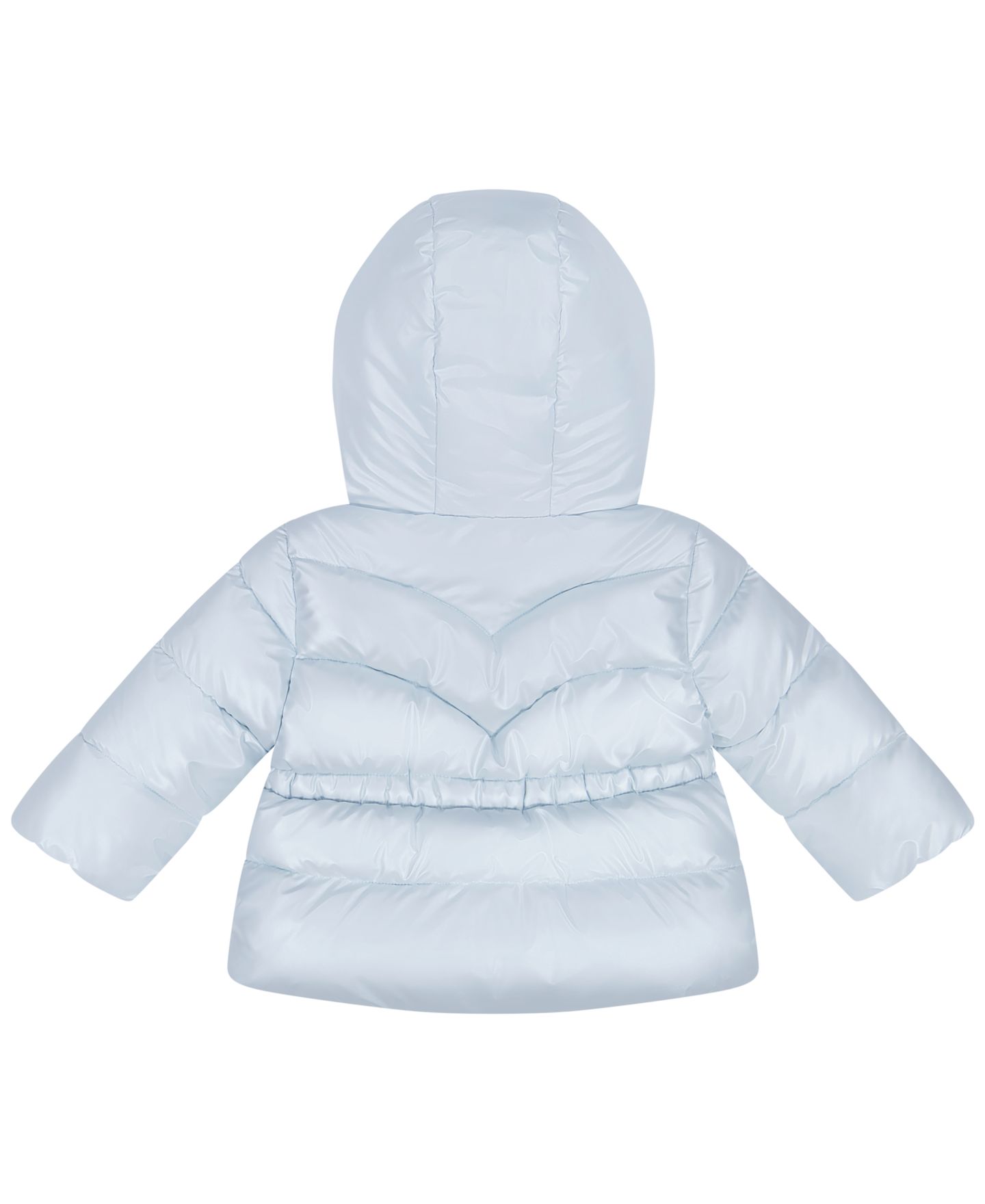 Куртка Michael Kors Peplum Puffer для девочек-малышей, цвет: Бледный синий — фото 2