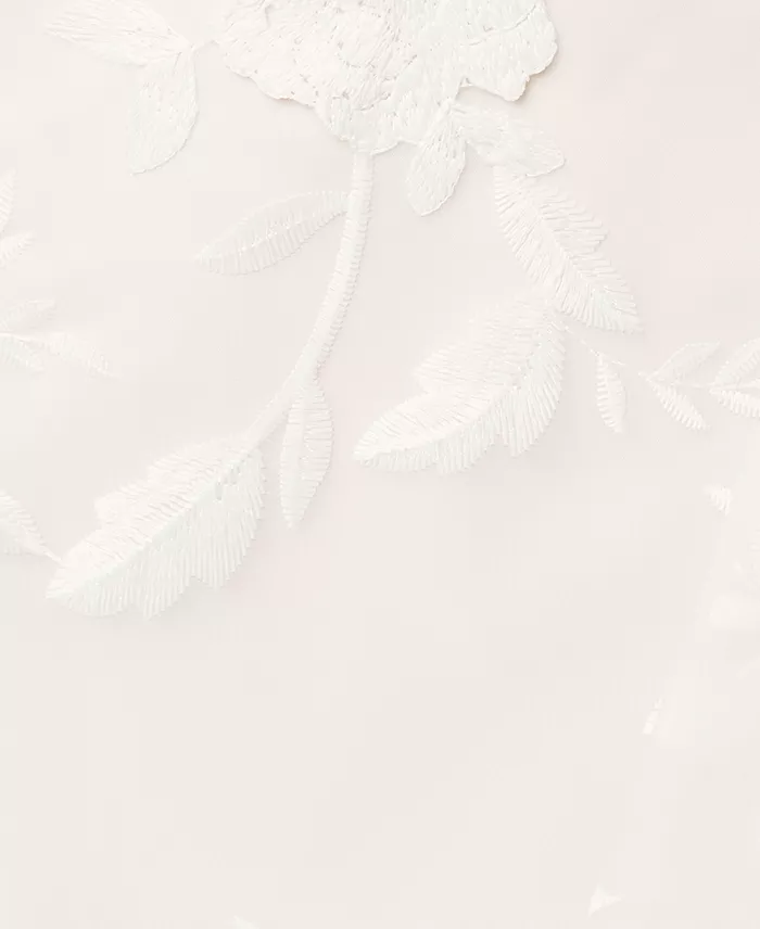 Women's Embroidered Ruffle Gown - thumbnail 9