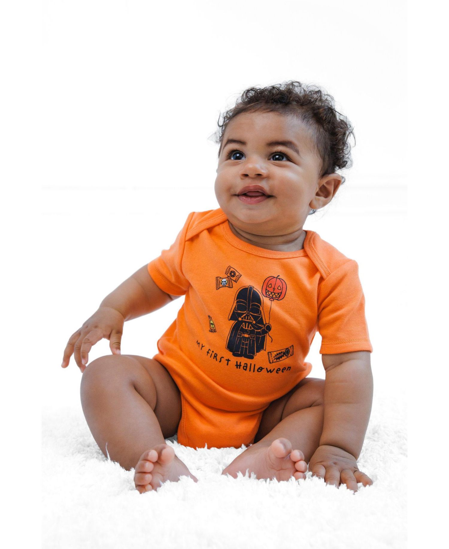 Darth Vader Baby Boys' ( new born to 24 M ) Short Sleeve Bodysuit