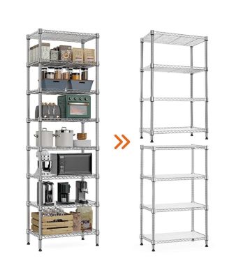 8-Tier 2000 lbs Heavy Duty Metal Wire Storage Shelving Unit