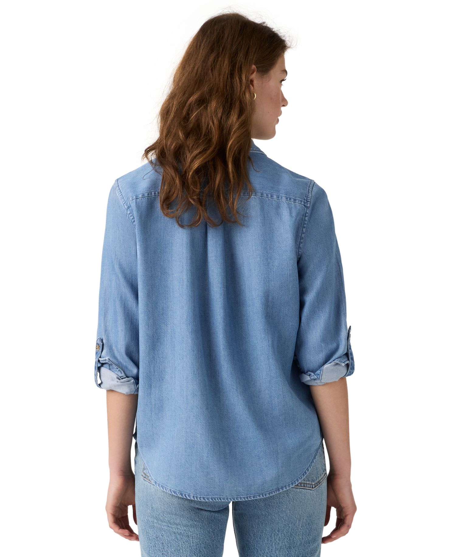 Women's Utility Long-Sleeve Denim Shirt