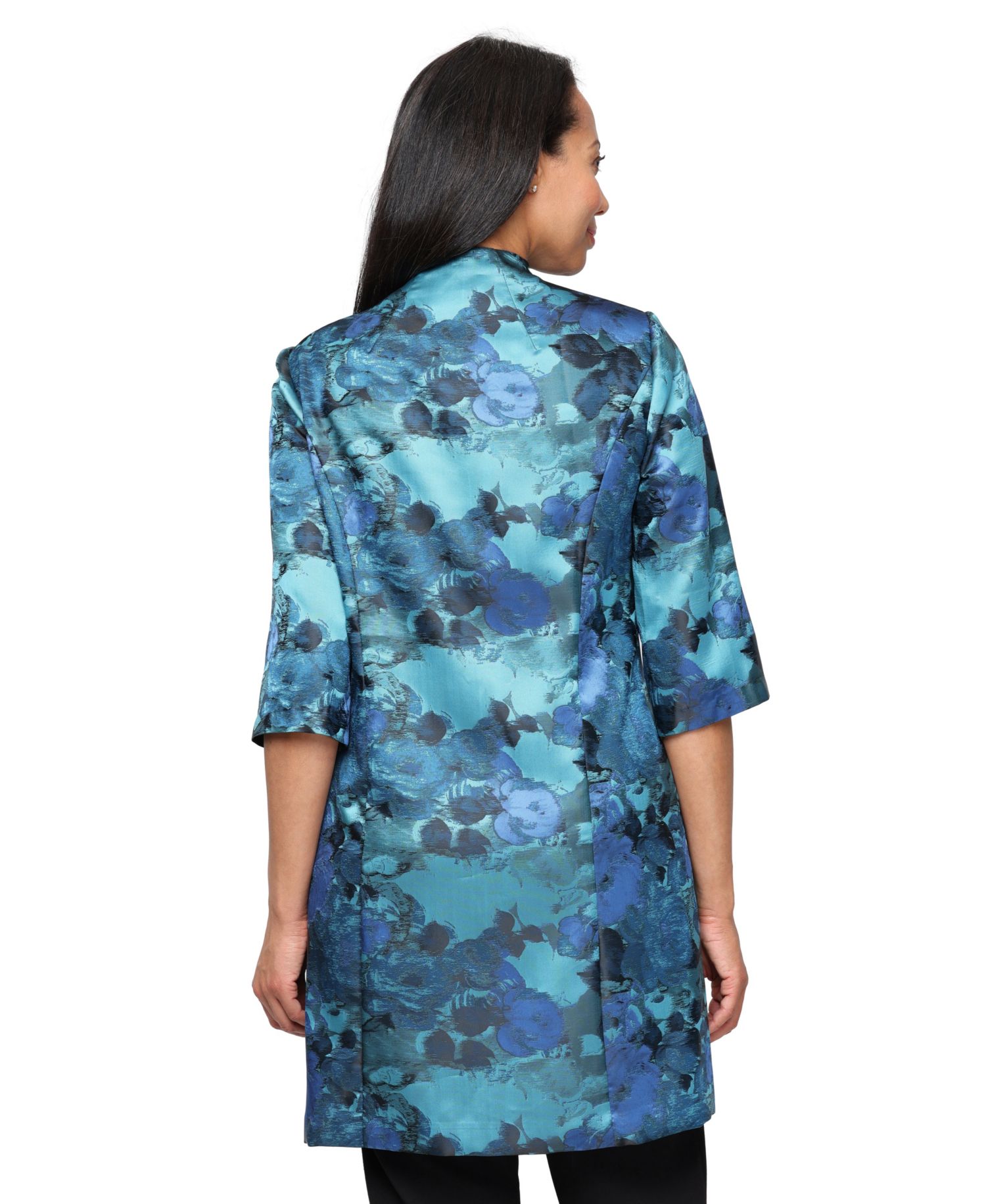 Petite Jacquard Scoop Neck Tank Top and Jacket, 2-Piece Set