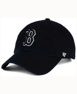 black on black red sox hat