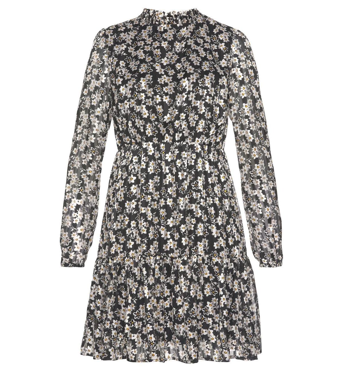 Lascana Women's Long Sleeve Floral Pattern Dress