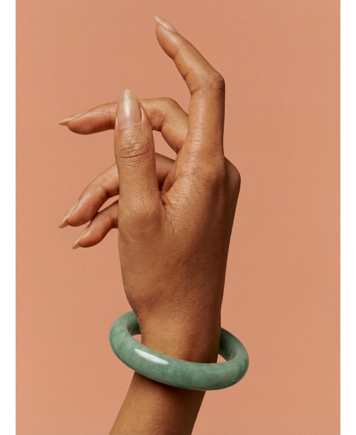 Tennis Opaque Jade-Green Gemstone Bangle