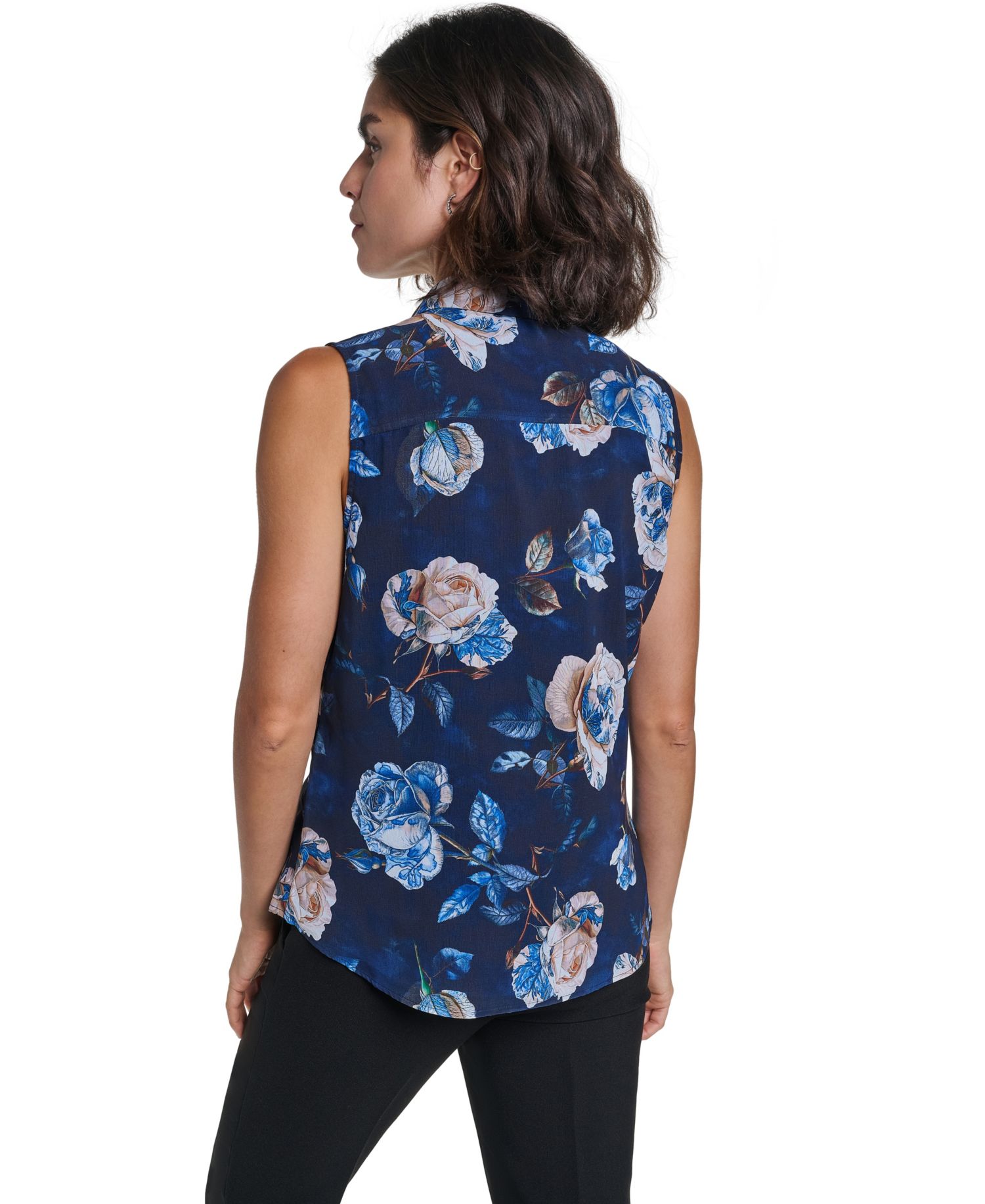 Women's Sleeveless V-Neck Blouse
