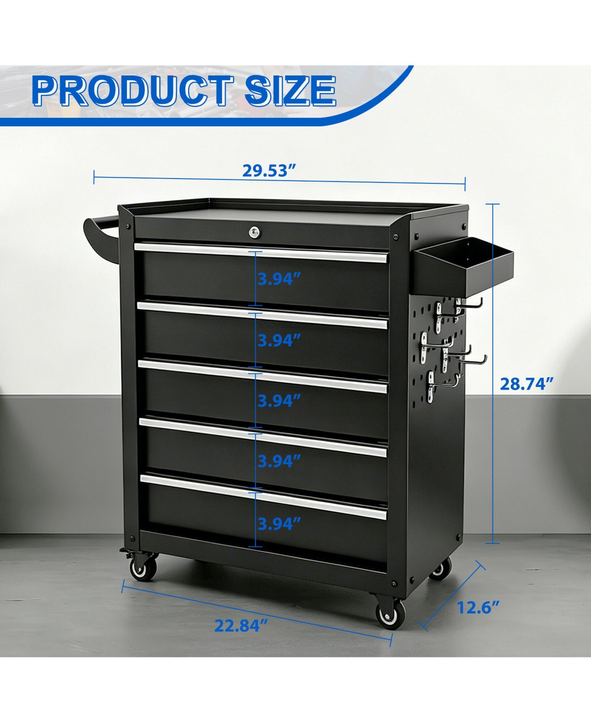 Clihome 5-Drawer Tool Cabinet