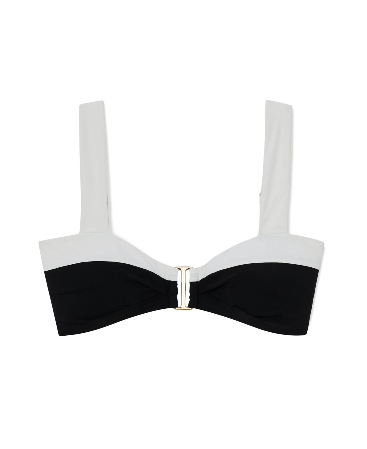 Reiss Women's Abby Colour-Block Bikini Top