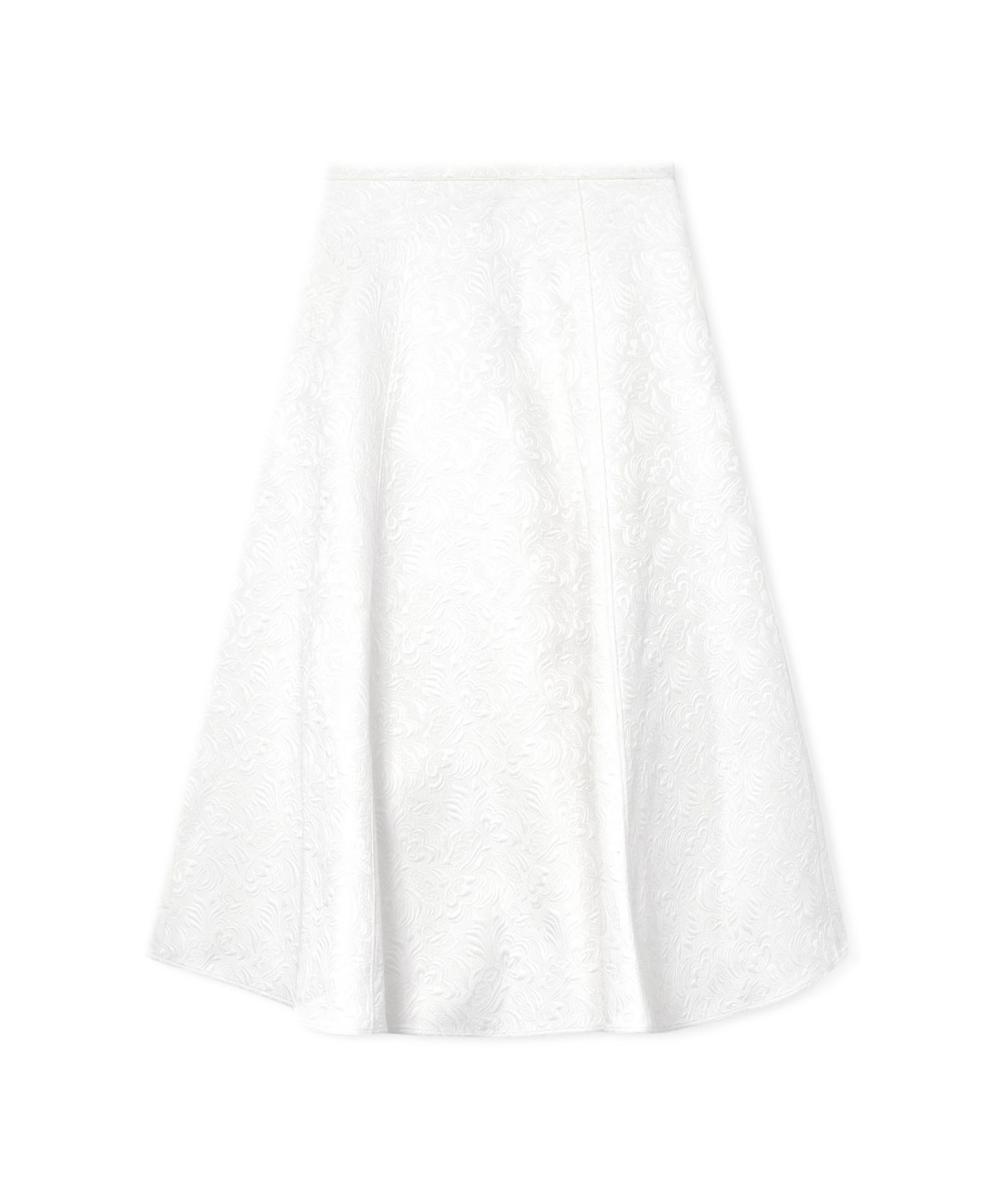 Женская юбка REISS Tara High-Waisted A-Line Raised Floral Jacquard Midi, цвет: Слоновая кость — фото 5