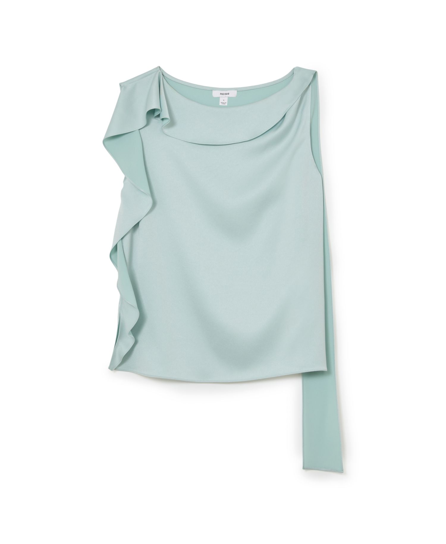 Women's Hanna Cowl Neck Satin Sleeveless Top