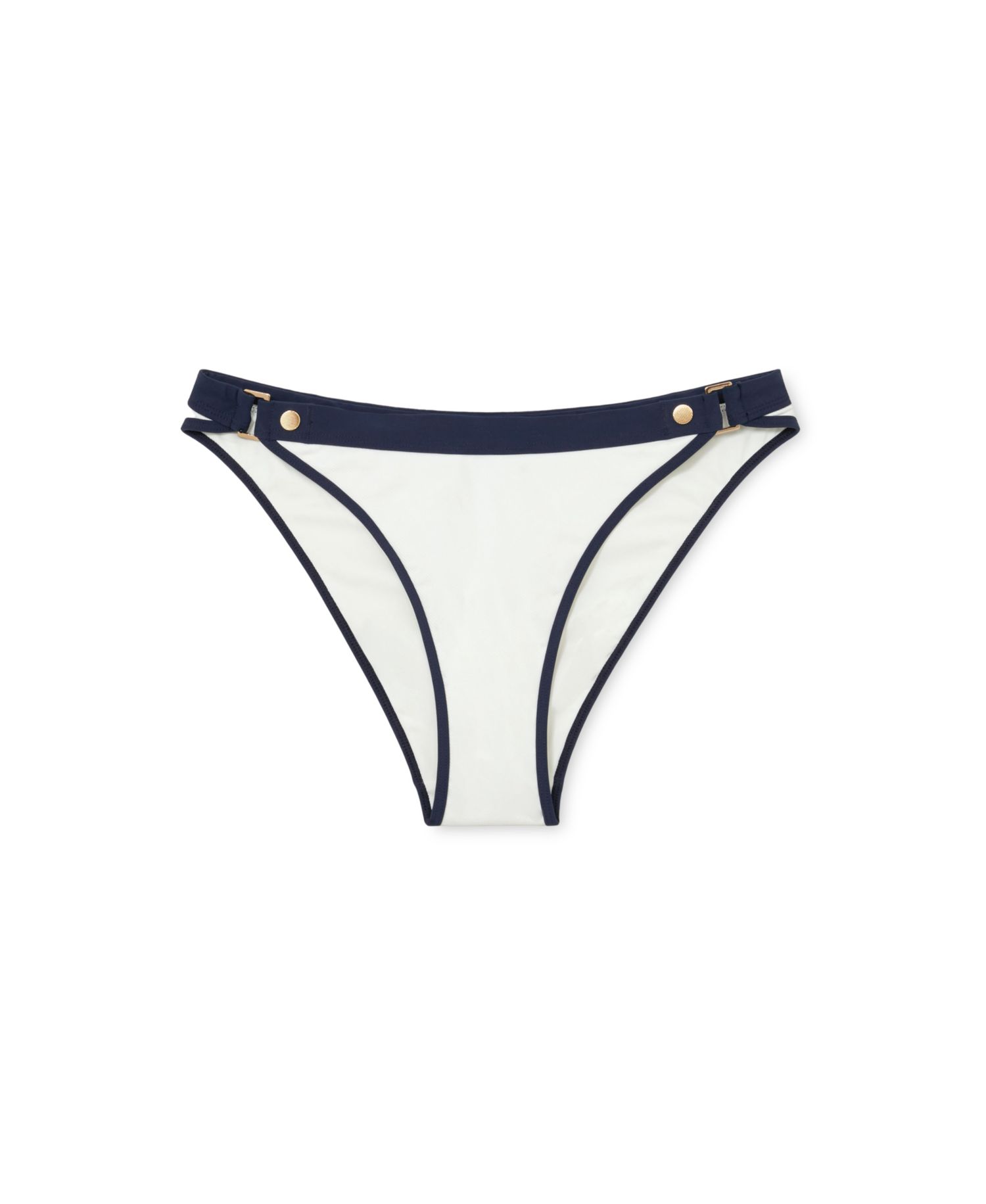 Women's Saskia Contrast Fixed-Side Bikini Bottoms