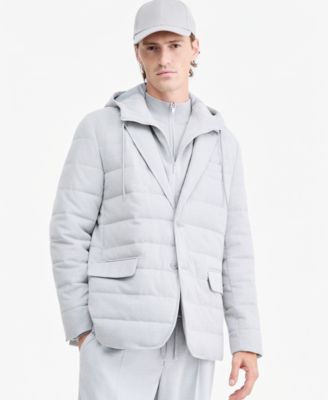 Men's Tech Stretch Single-Breasted Quilted Blazer
