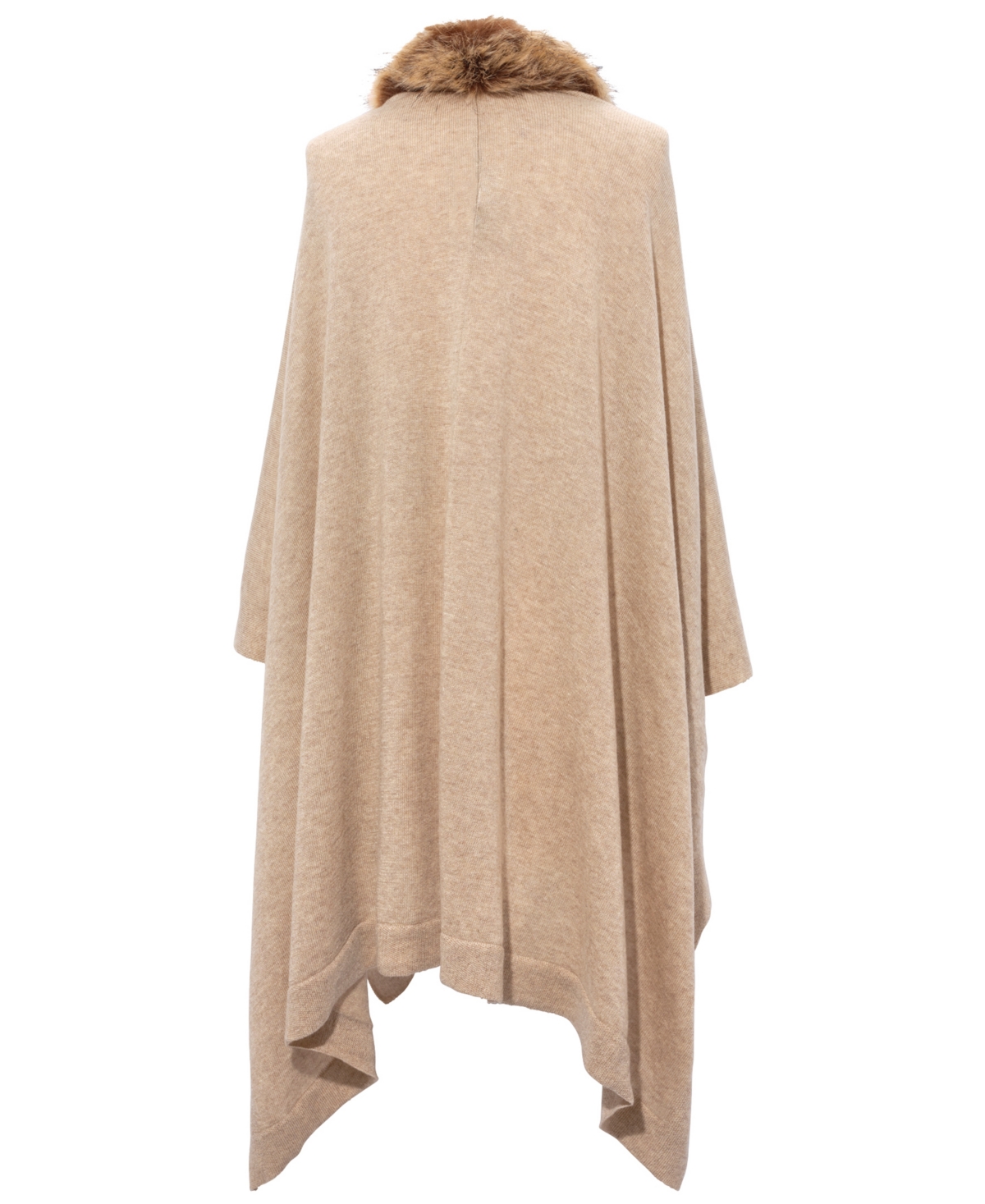 Lauren Ralph Lauren Faux Toscana Trim Knit Ruana