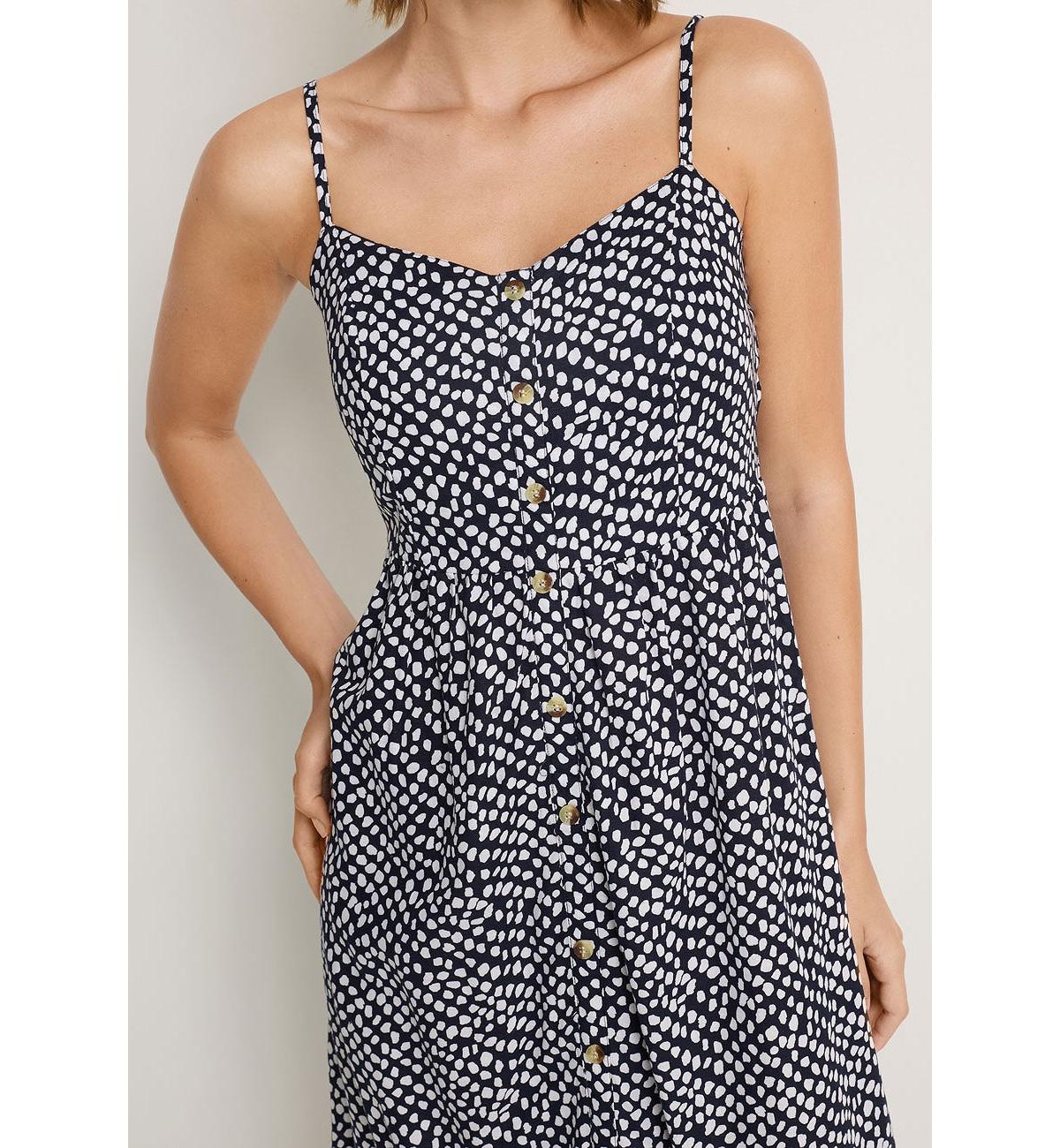 Lascana Women's Button Up Panel Dress