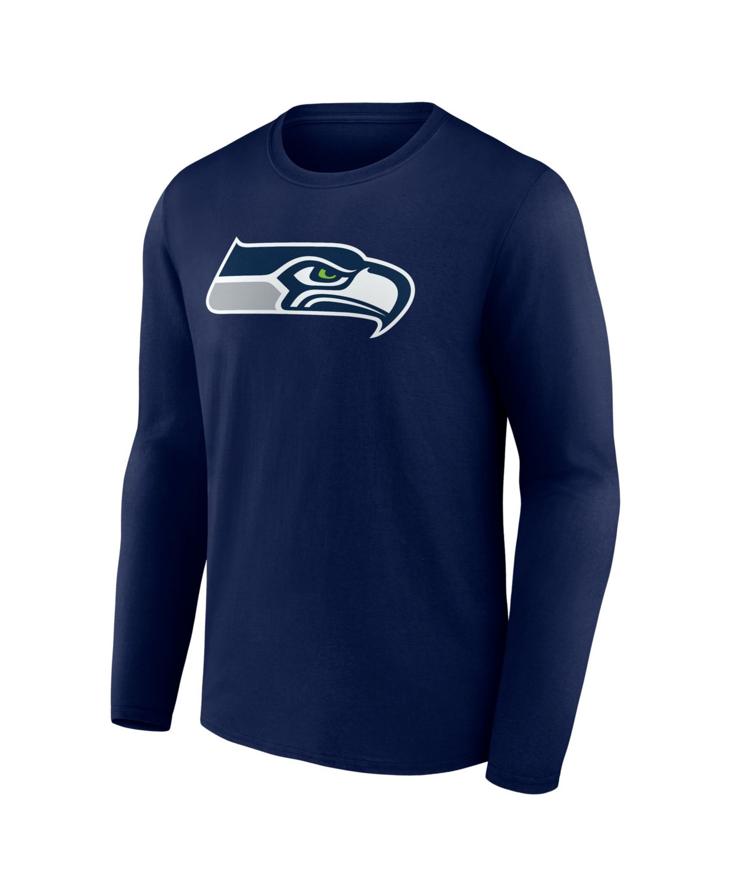 Men's College Navy Seattle Seahawks Primary Logo Long Sleeve T-Shirt