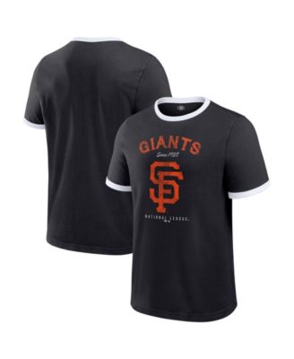Men's Black San Francisco Giants Washed Ringer T-Shirt